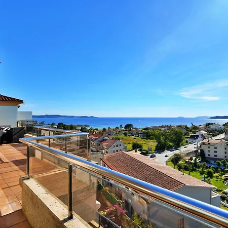 Galihost - ático Con Piscina Y Vistas En Playa De Areas Apartamento