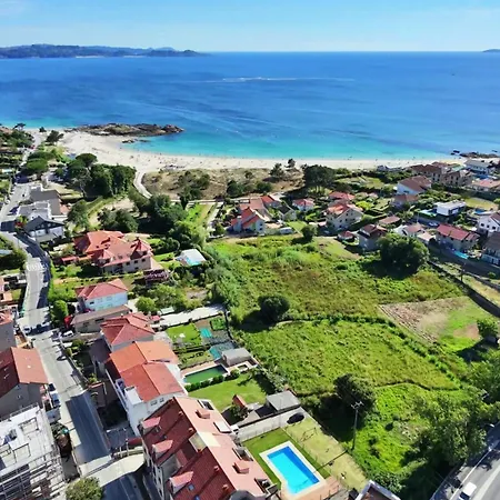 Galihost - Atico Con Piscina Y Vistas En Playa De Areas Appartement Sanxenxo